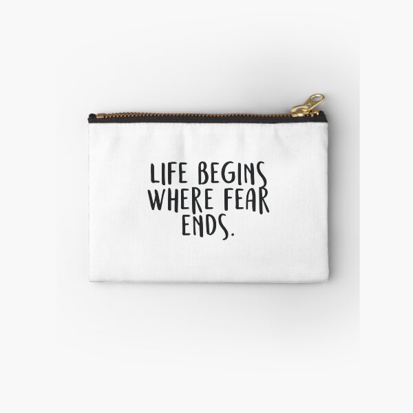 Item preview, Life begins where fear ends. - Osho quote designed and sold by caddystar.