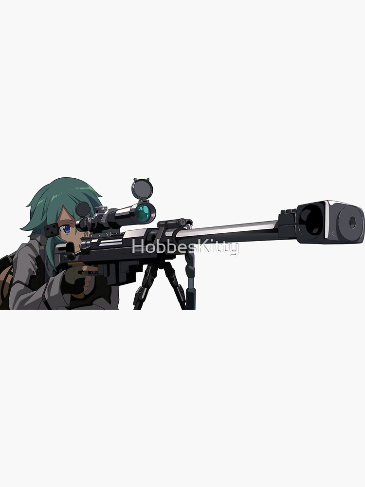 Anime Sniper Girl Stickers Redbubble