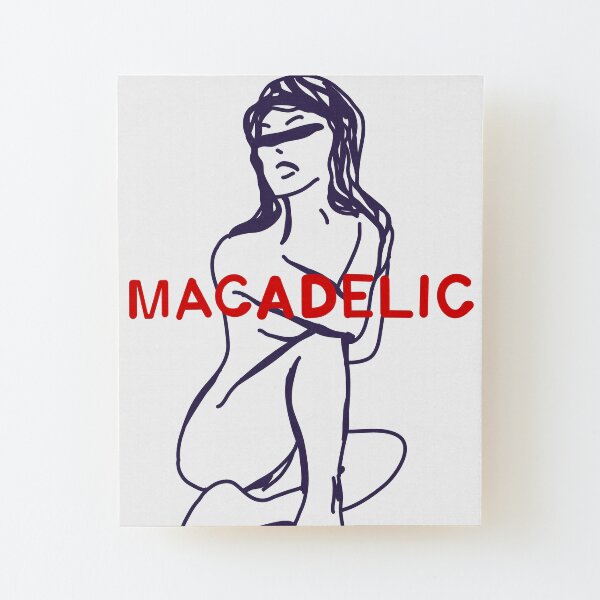 mac miller macadelic minimal album cover Wood Mounted Print