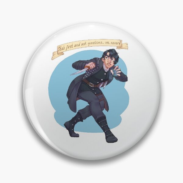 Item preview, "Stab first and ask questions...um, never?" designed and sold by RustyQuill.
