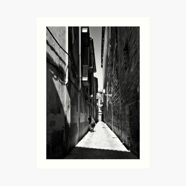 man in a red jumper Art Print