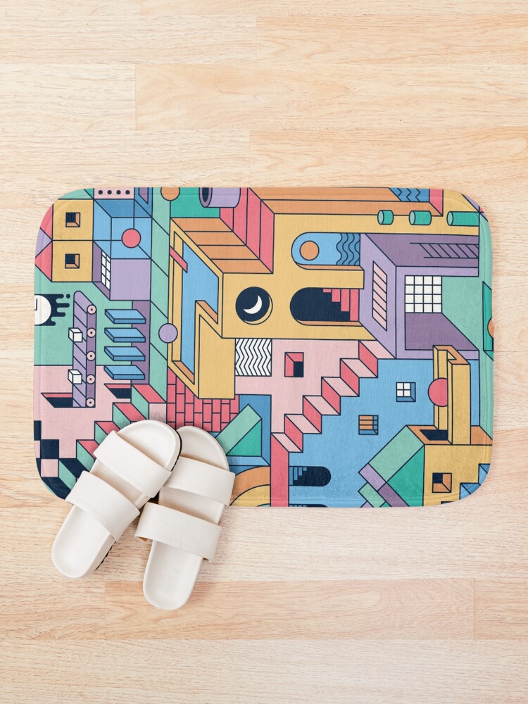Alternate view of 80's Escher Bath Mat