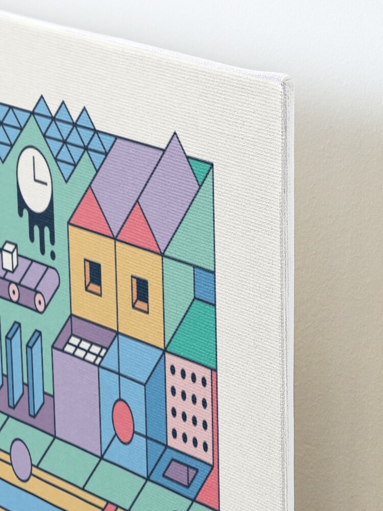 Alternate view of 80's Escher Mounted Print