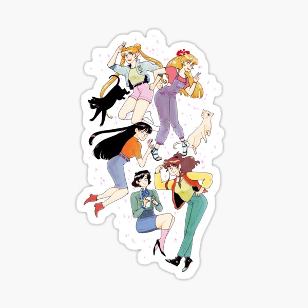 Sailor Scouts! Sticker