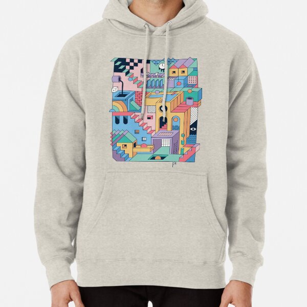 80's Escher Pullover Hoodie