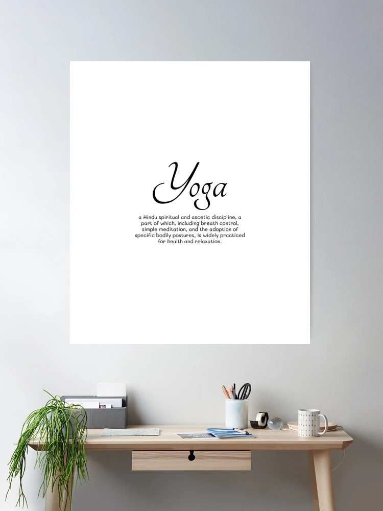 Desk Yoga Poster - Physical Print, Yoga At Your Desk