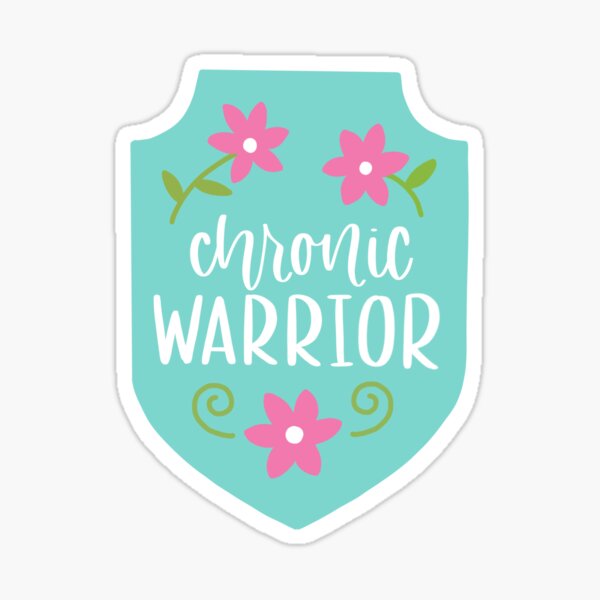 Item preview, Chronic Pain Warrior - Spoonie Badge Vinyl Sticker Decal  designed and sold by bloomplanners.