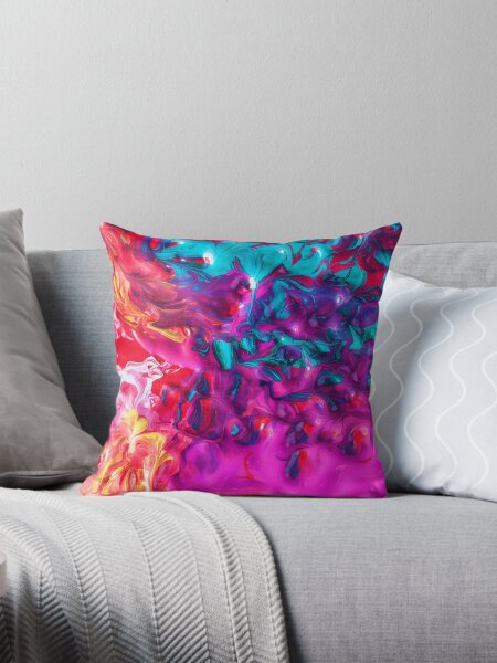 Item preview, Blue Purple Red Orange Abstract Paint Swirls designed and sold by allhistory.