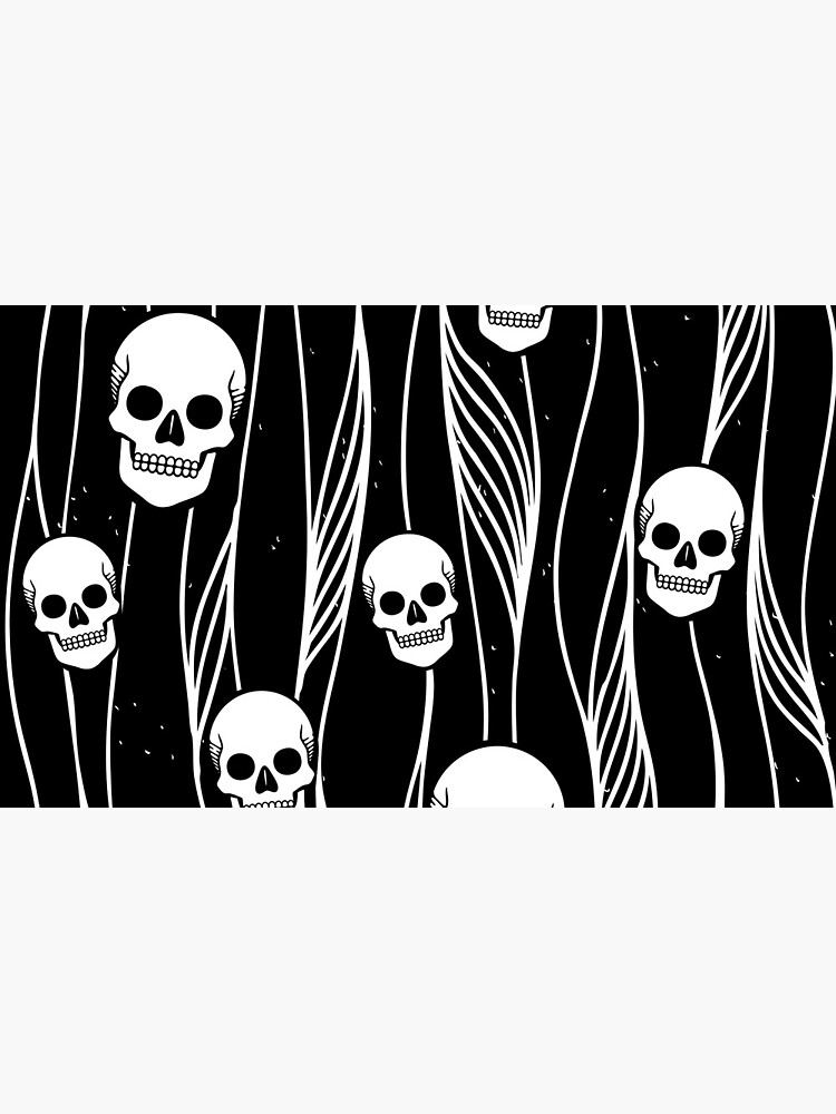 Skull Pattern • Black And White • by rike-mayer