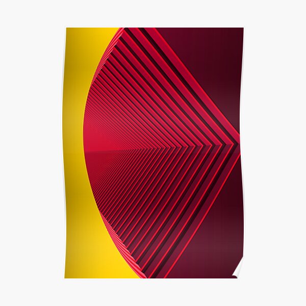 Psyched Striped #02 Poster