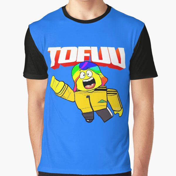 Flying Tofuu Character with Logo Graphic T-Shirt