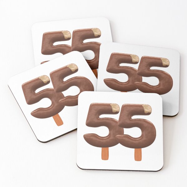 Item preview, 55 Ice Cream Fifty Five Number 3d Chocolate designed and sold by HelloFromAja.