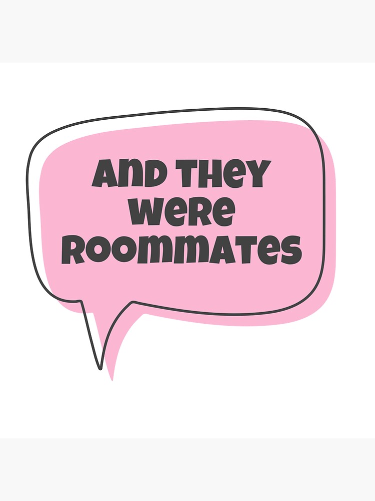 Vine They Were Roommates Sticker By Luciaonred Redbubble