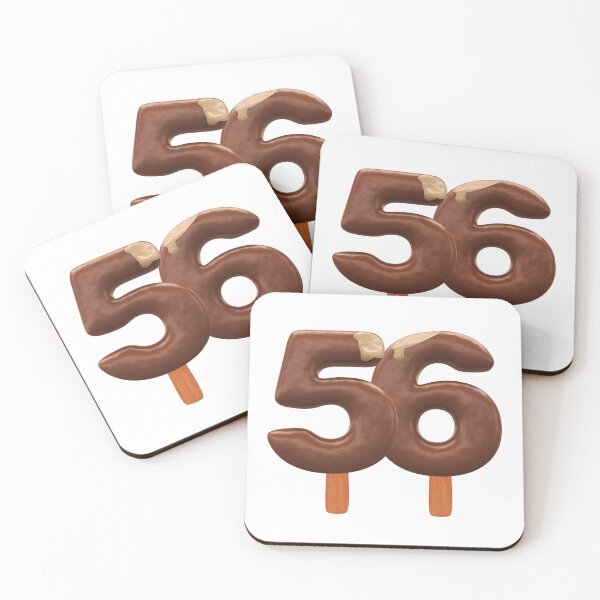 Item preview, 56 Ice Cream Fifty Six Number 3d Chocolate designed and sold by HelloFromAja.