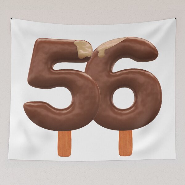 Item preview, 56 Ice Cream Fifty Six Number 3d Chocolate designed and sold by HelloFromAja.
