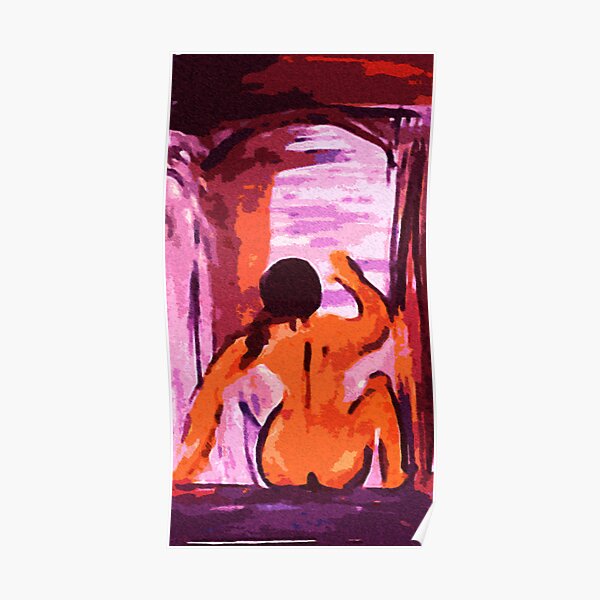 Getting sun,watercolor Poster