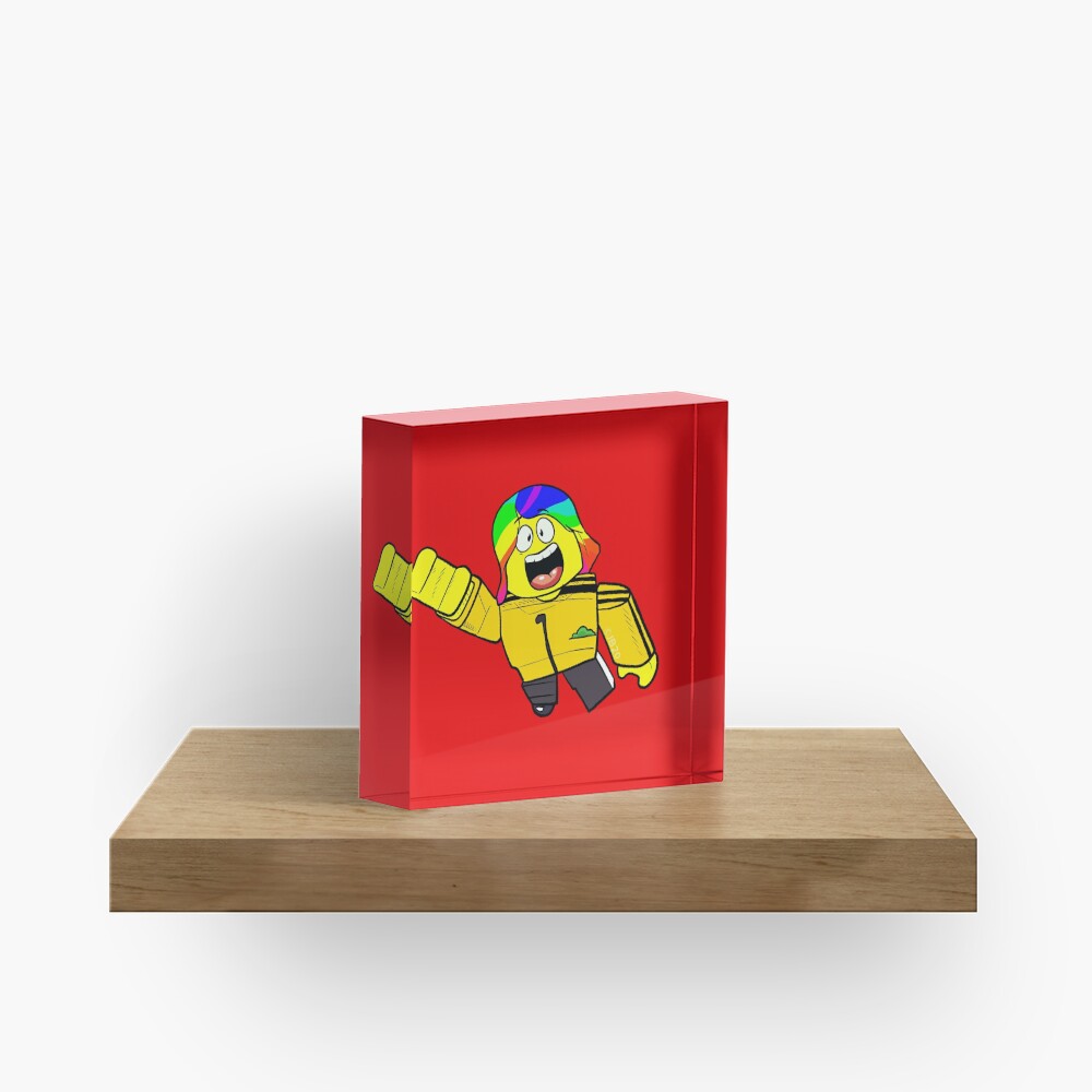 Flying Tofuu Character Acrylic Block By Tubers Redbubble - roblox flying character