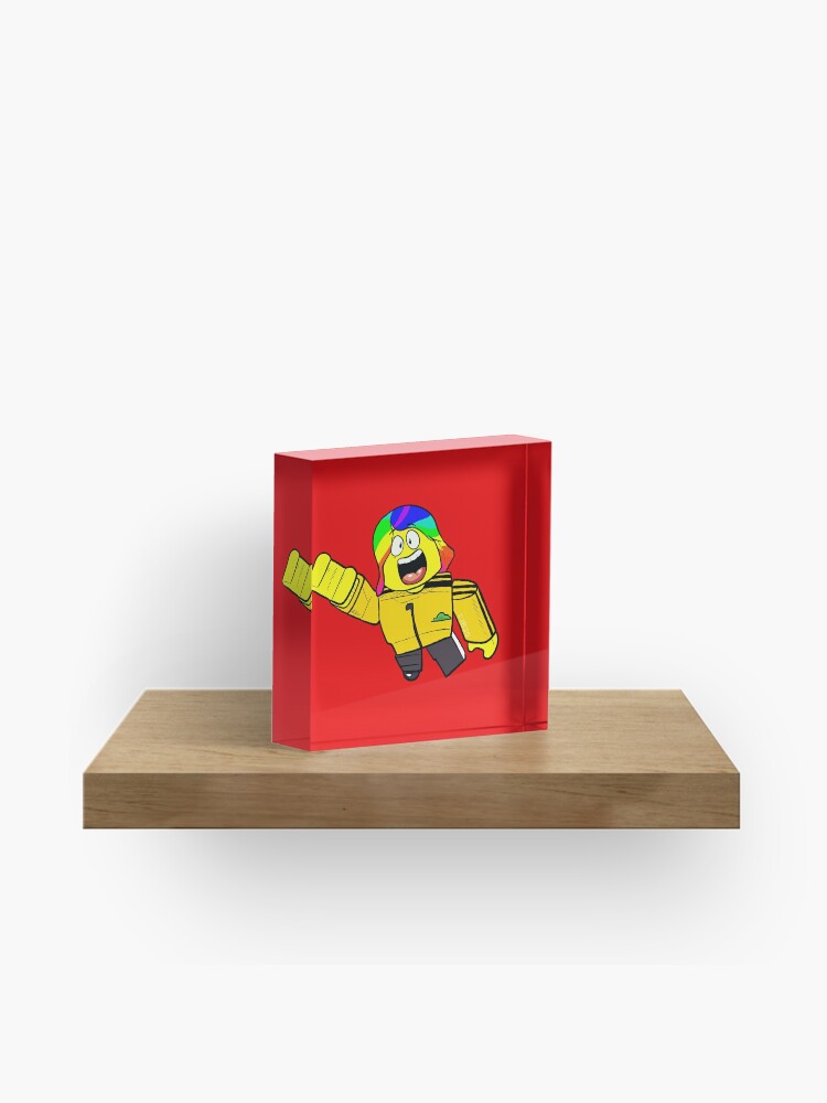 Flying Tofuu Character Acrylic Block By Tubers Redbubble - roblox tofuu toy