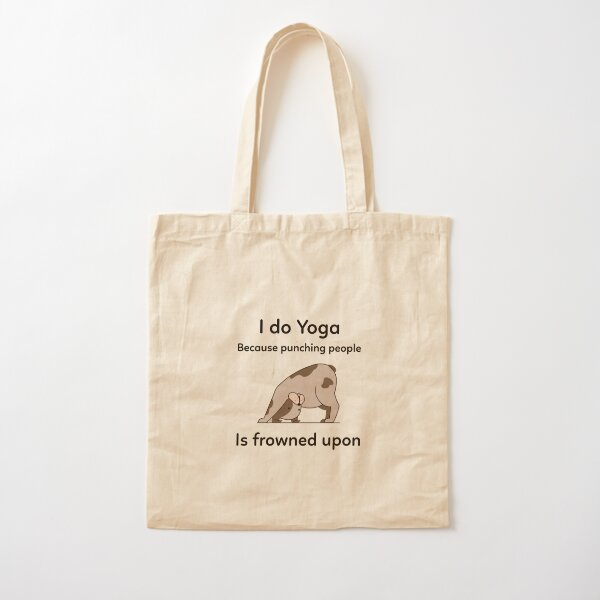 Funny Yoga Tote Bags for Sale