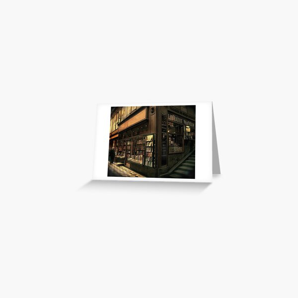 Paris Bookshop Greeting Card