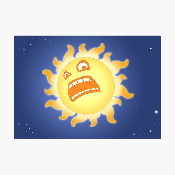 Scared Sun Photographic Print
