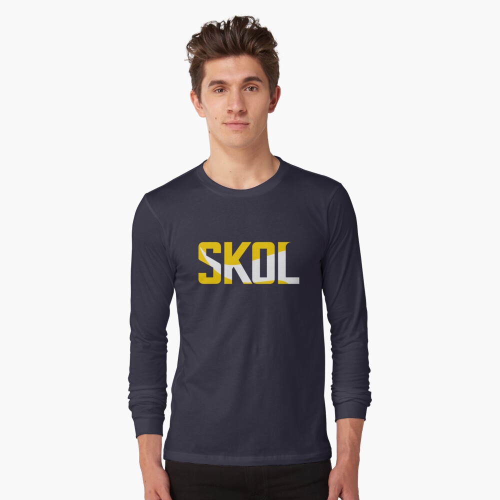 Minnesota Vikings Skol Text Design Essential T-Shirt for Sale by