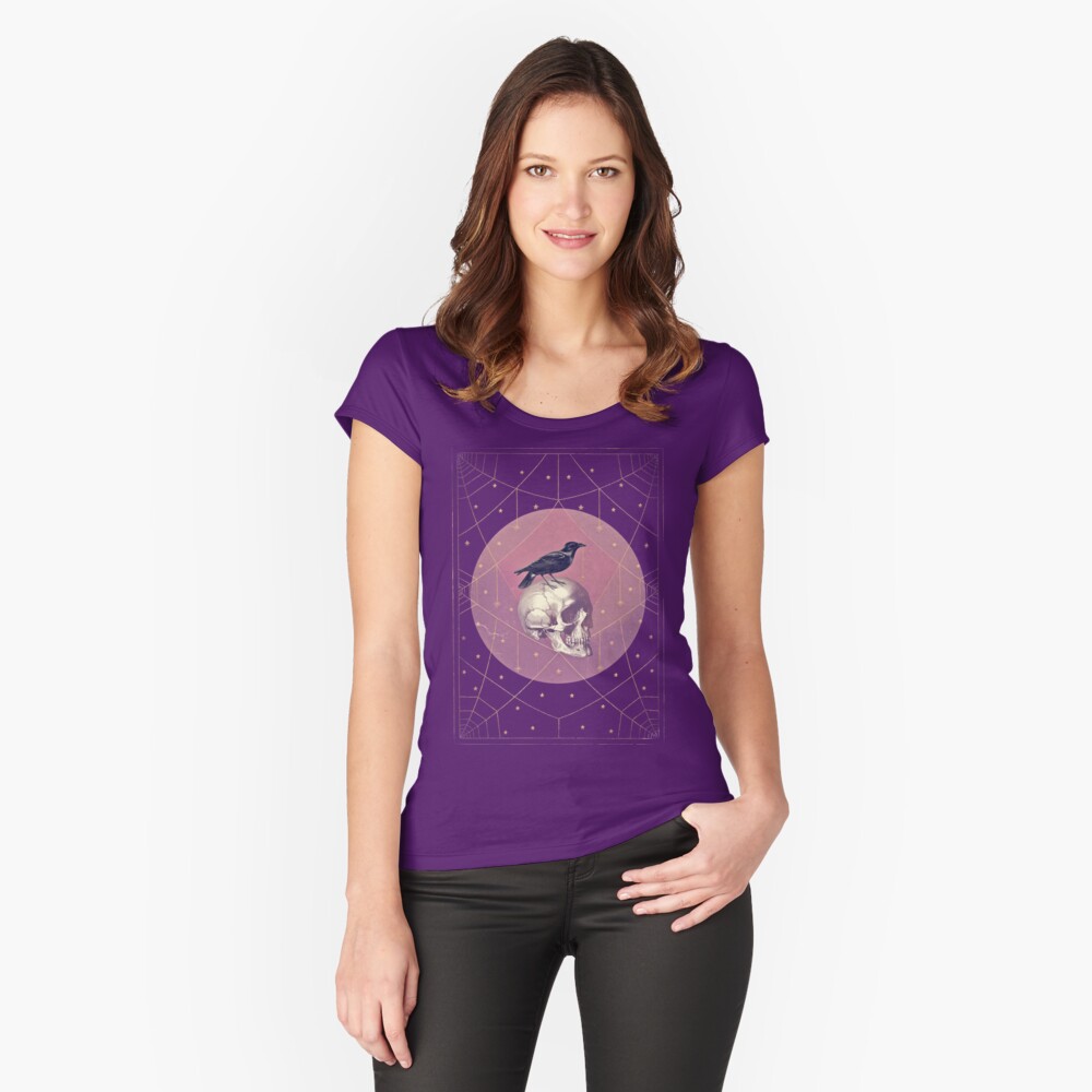 Vista previa del artículo con la obra «Camiseta entallada de cuello ancho», diseñado y vendido por 3vaN.