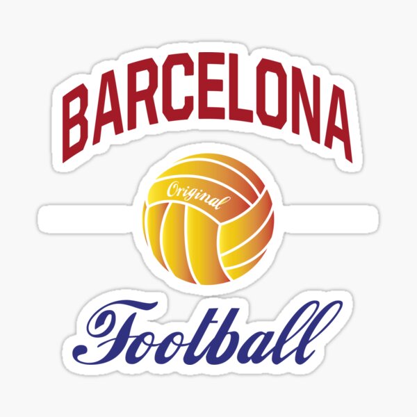 "BARCELONA ORIGINAL FOOTBALL" Sticker by hope-digital | Redbubble
