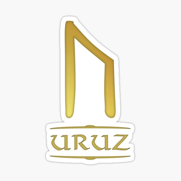 Artikel-Vorschau von Uruz - Rune / Älteres Futhark / Folge aus 24 Runen, designt und verkauft von madrigenum.