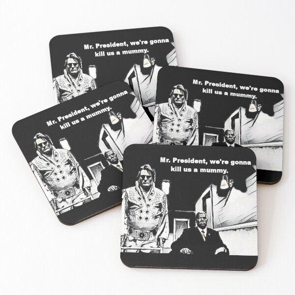 Item preview, Elvis and JFK designed and sold by PopFright Art Company .
