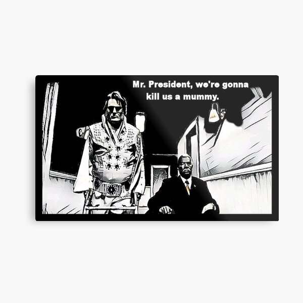 Elvis and JFK Metal Print