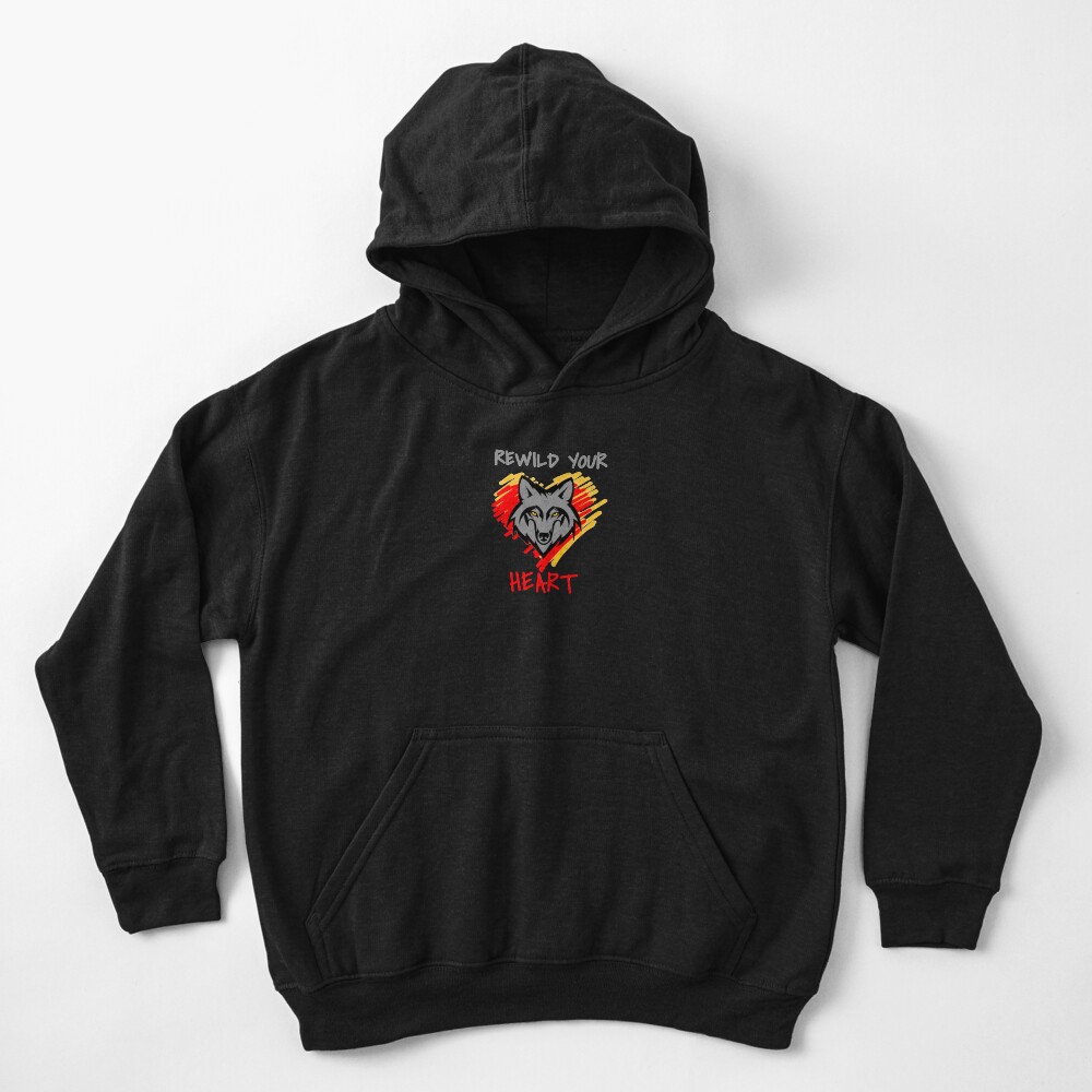Rewild Your Heart Kids Pullover Hoodie