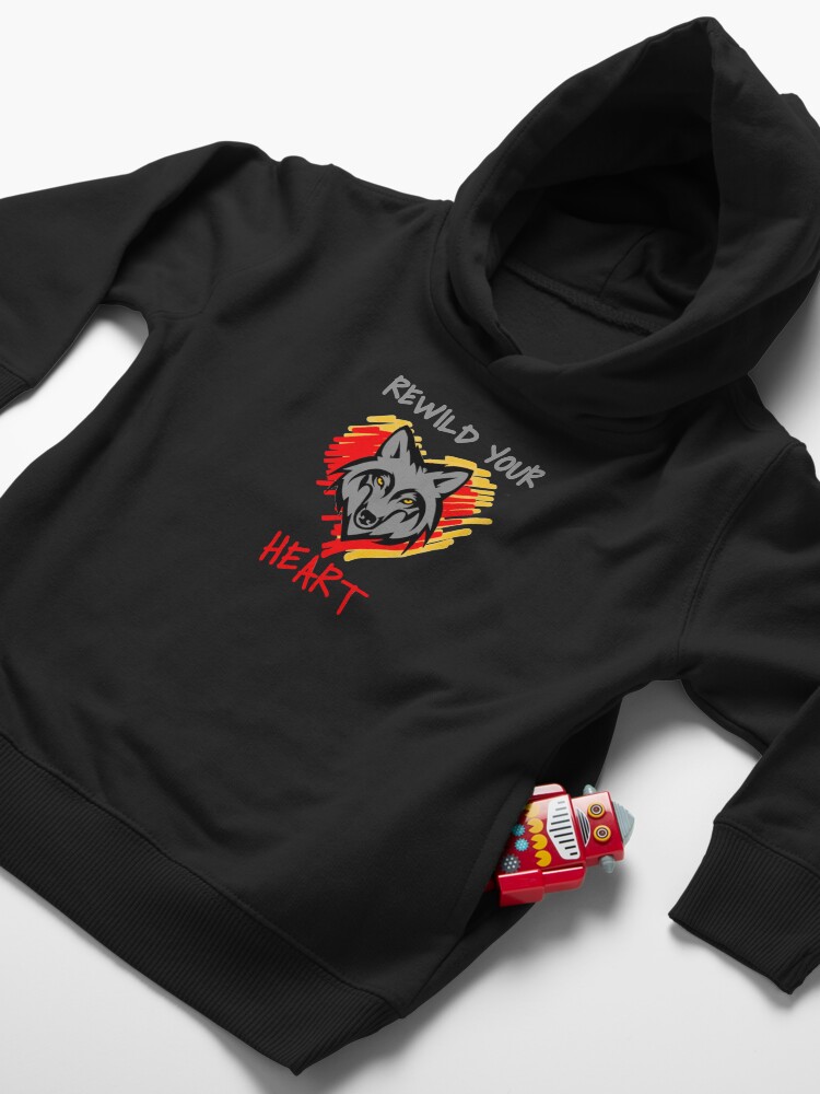 Alternate view of Rewild Your Heart Toddler Pullover Hoodie