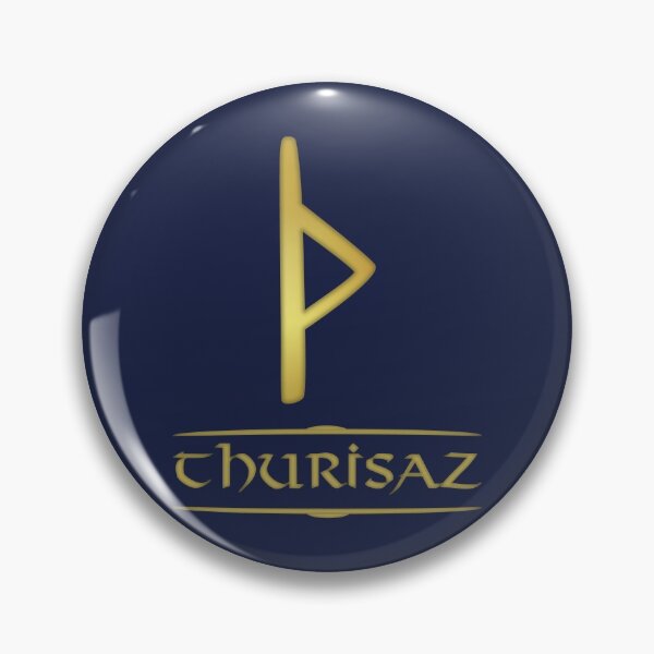 Thurisaz - Rune / Älteres Futhark / Serie aus 24 Runen Button