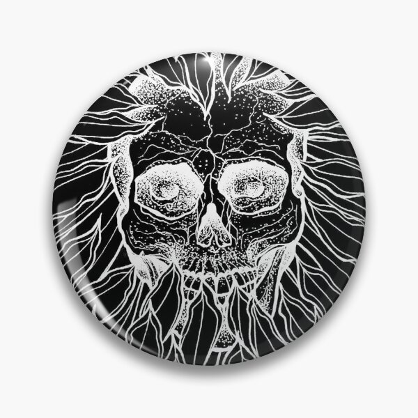 Item preview, Skull in chrysanthemum flower inverse by Susyrdesign designed and sold by susyrdesign.