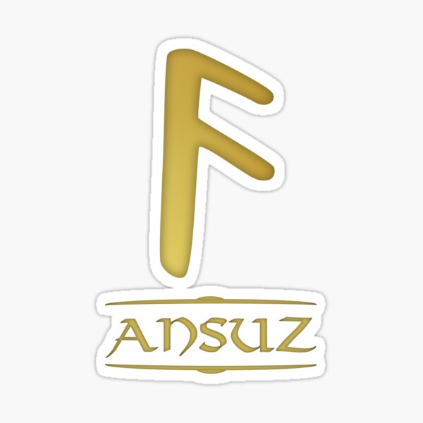 Artikel-Vorschau von Ansuz - Rune / Älteres Futhark / Serie aus 24 Runen, designt und verkauft von madrigenum.