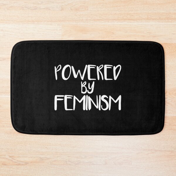 Item preview, POWERED BY FEMINISM feminist text slogan designed and sold by MacPean.