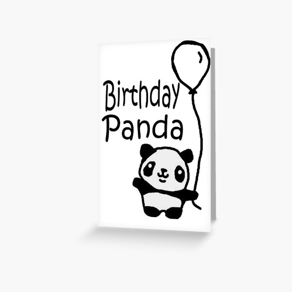 Carte De Vœux Joyeux Anniversaire Paresseux Mignons Cats Et Pandas Par Saradaboru Redbubble