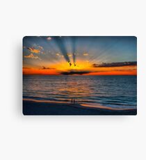 The Sun Burst Through the Clouds Canvas Print