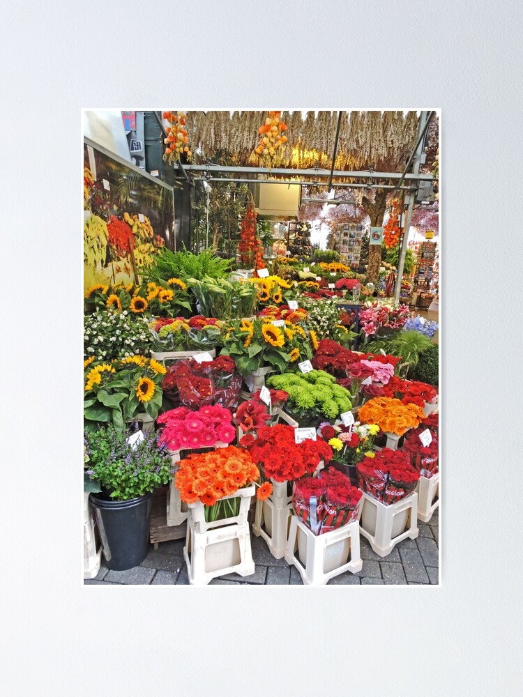 Wat leuk knoflook Blij Flower shop, Amsterdam, Netherlands" Poster by marghyde | Redbubble