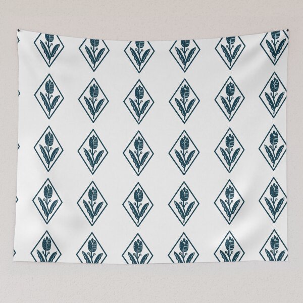 Item preview, blue stylized tulip designed and sold by Pacesyte.