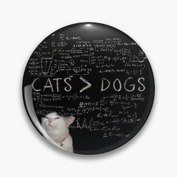 Item preview, Cats are better than dogs. Proved buy smug looking cat with complex calculation. designed and sold by PrintPit.