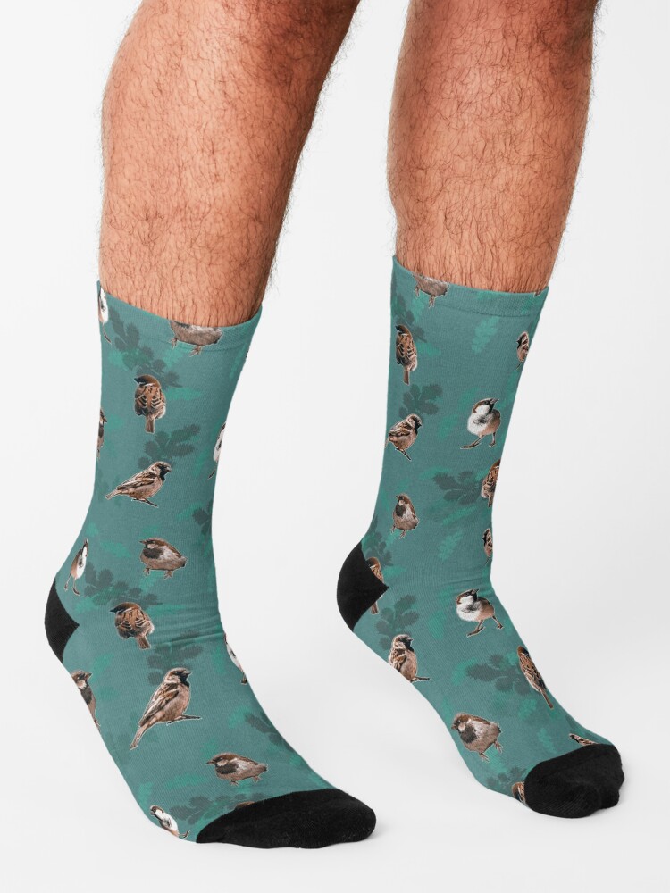 Calcetines altos print pájaros, Socks for men