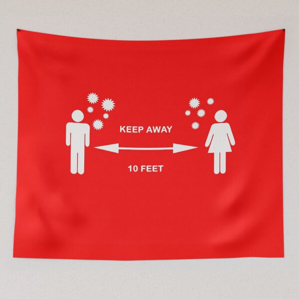 Item preview, Keep Away 10 Feet Red designed and sold by Elisabeth Lucas.