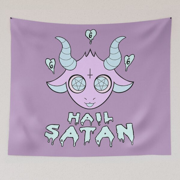 Item preview, All Hail Pastel Goth Satan 666 designed and sold by happyroadkill.