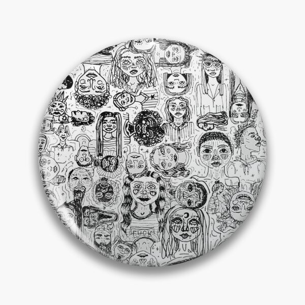 Item preview, line work people b&w print designed and sold by lillillil.