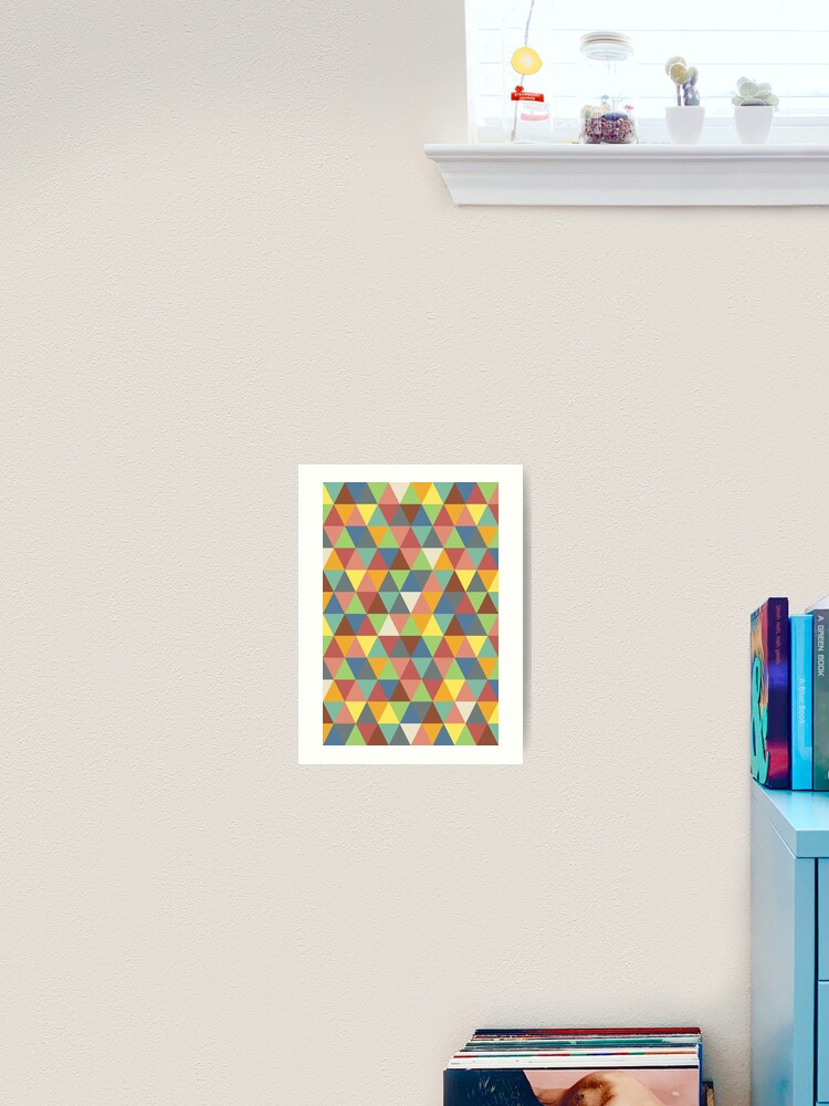 Thumbnail 2 of 3, Art Print, Hippy triangles designed and sold by GreenNote.