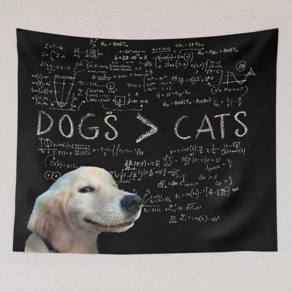 Item preview, Los perros son mejores que los gatos. Comprobado Dogo de aspecto petulante con cálculos complejos. designed and sold by PrintPit.