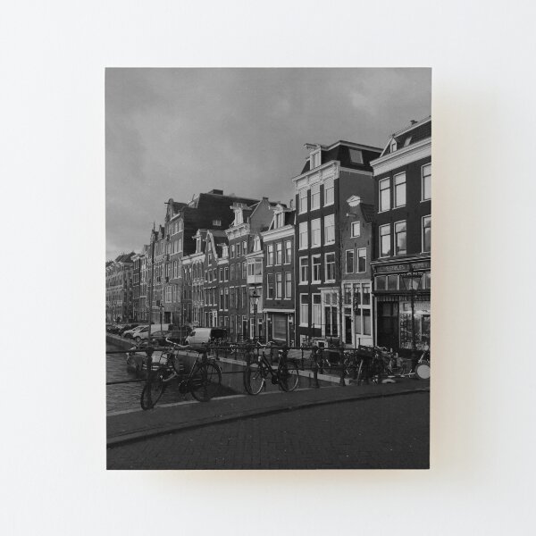 Amsterdam Canal Wood Mounted Print