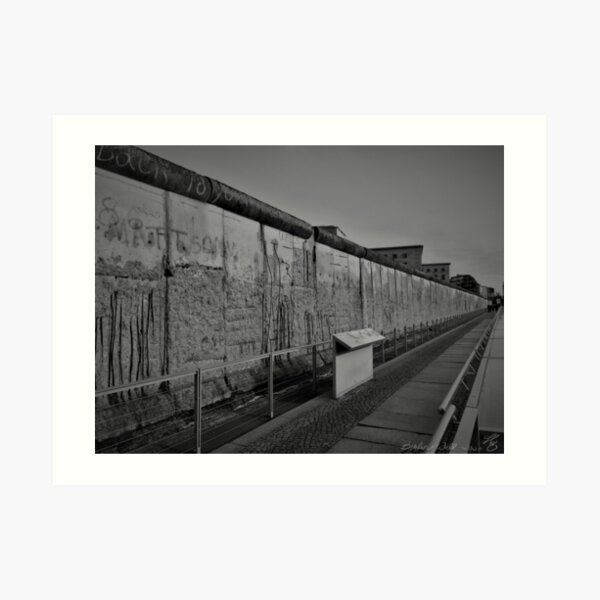 Section of the Berlin Wall - Topography of Horrors, Berlin Art Print